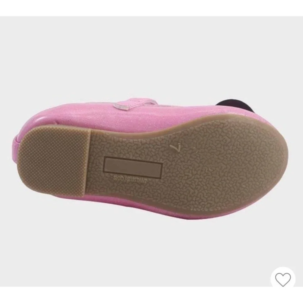 Toddler girls size 12 Minnie mouse pink ballet flats